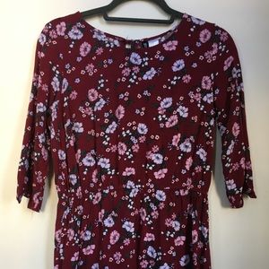 Fuchsia floral dress